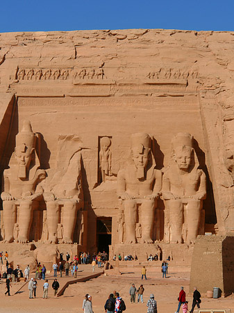 Foto Tempel mit Himmel - Abu Simbel