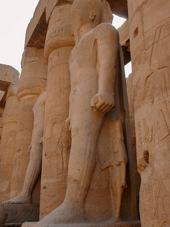 Fotos Statuen am Luxor Tempel
