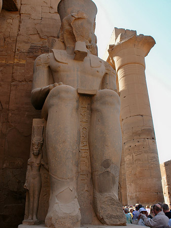 Statuen am Luxor Tempel Foto 