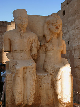 Statuen am Luxor Tempel Foto 