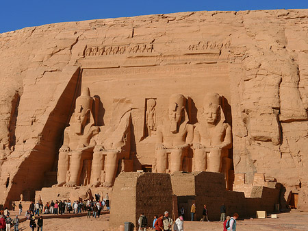 Fotos Tempel mit Himmel | Abu Simbel