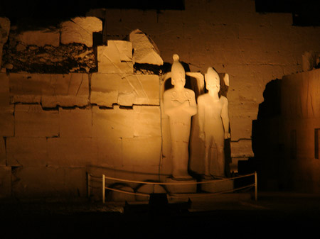 Foto Karnak Tempel bei Nacht - 