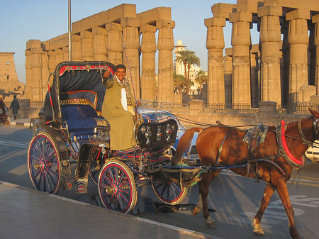 Foto Luxor Tempel bei Sonnenuntergang