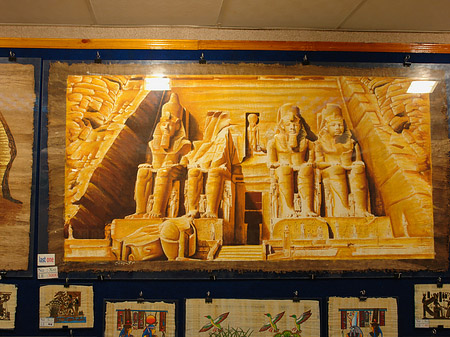 Herstellung von Papyrus Foto 