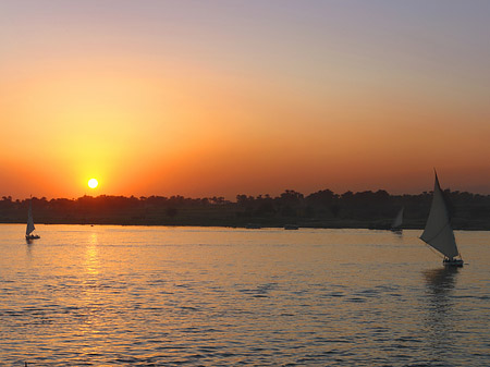 Foto Sonnenuntergang - Luxor