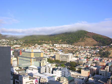 Vogelperspektiven über der Stadt Fotos